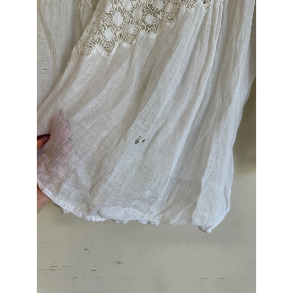 Antique Edwardian cotton lace blouse - Picture 6 of 12